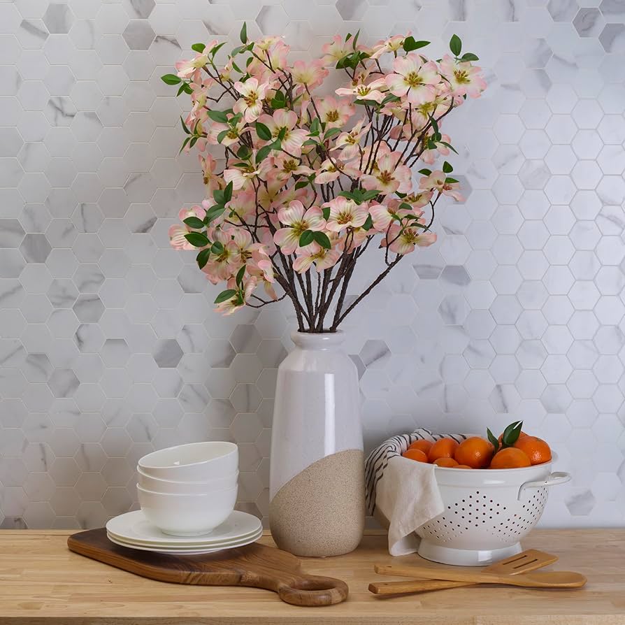 Amazon｜Elements ハナミズキ 造花 茎 フェイクフラワー ホーム